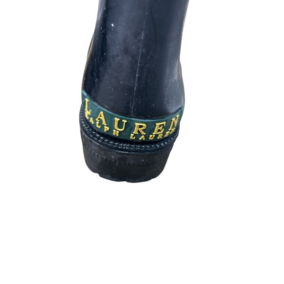 Lauren Ralph Lauren Womens Rossalyn Black Rain Boots Size 6B SKU 8967 - Picture 13 of 16